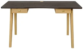 Biurko w dekorze dębu 70x140 cm Nice – Woodman