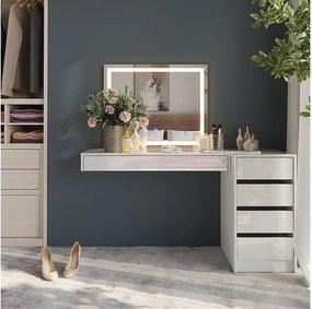 Stół toaletowy biały 100x40.1x12 sherry