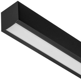 Czarna lampa wisząca LED 76cm z metalu W76LED-4K-SCHWARZ wymienny LED