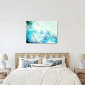 Obraz na szkle - Merkaba w turkusowym tle (70x50 cm)
