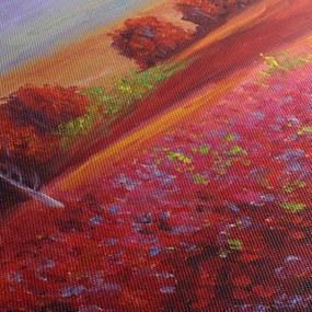 Obraz czerwonego krajobrazu (70x50 cm)