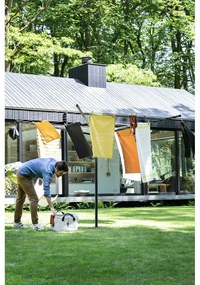 Antracytowa ogrodowa suszarka na pranie 50 m Lift-O-Matic – Brabantia