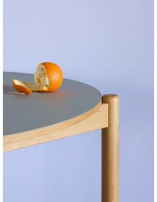 Okrągły stół z litego drewna dębowego ø 115 cm Oblique – Hübsch