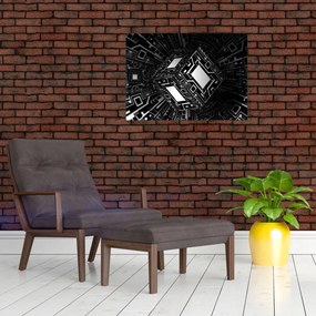 Obraz abstrakcyjnego sześcianu (70x50 cm)