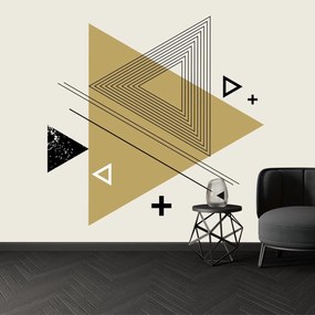 Fototapeta - Abstrakcja w trójkąty (196x136 cm)