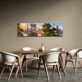 Obraz - Most nad rzeką, Budapeszt, Węgry (170x50 cm)