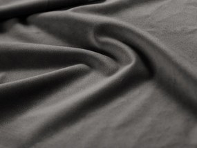 Ciemnoszary aksamitny fotel Georgia – Micadoni