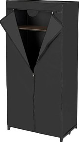 Wenko Składana szafa z folii PEVA z półką Deep Black, 160 x 50 x 75 cm