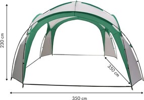 Pawilon ogrodowy, eventowy namiot imprezowy ST001, zielony