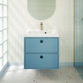 Umywalka wpuszczana w blat z konglomeratu WAVE 60 cm