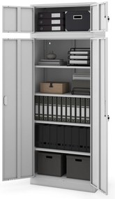 Szafa JAN Compact 1750 x 800 x 400 mm, szara