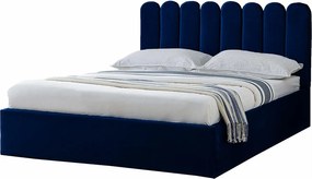 Tapicerowane łóżko Venezia 130x212x90 cm, powierzchnia spania 120x200 cm, schowek, podnośnik, tkanina Monolith popielaty