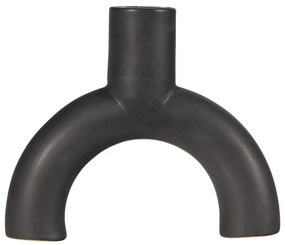 Czarny ceramiczny świecznik WOOOD Jake