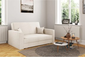 Sofa z funkcją spania AMERICA, tkanina Poso, Ecru