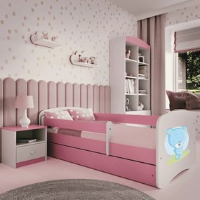 Łóżko dziecięce Babydreams z obrazkiem 140x70 z materacem