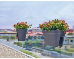 Wisząca skrzynka na kwiaty na balustradę z plastiku z recyklingu 60 cm Capri – Artevasi