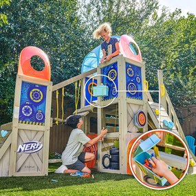 Plac zabaw do ogrodu NERF BATTLE FORT 4,45x1,84 m