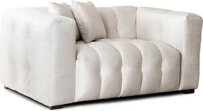 Sofa MODERNO 2S Dwuosobowa Kremowa Welurowa Nowoczesna