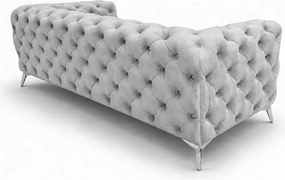 Sofa 3 osobowa Moet głęboko pikowana elegancka do salonu na nóżkach
