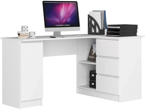 Białe Biurko W Kształcie Litery L F1-P07