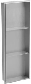 Mexen X-Wall-NR półka wnękowa bez kołnierza z półką 90 x 30 cm, inox - 1911903010S