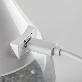 Rabalux 74248 funkcjonalna i dekoracyjna lampa stołowa LED z brokatem Vivter, 4 W, 2200 lm, IP20