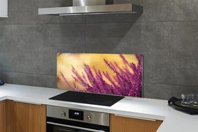 Szklany Panel Świeże Kwiaty Ogrodowe