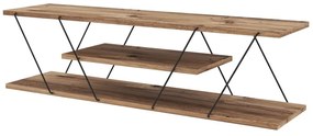 Szafka pod TV w dekorze orzecha 120x33 cm Canaz – Kalune Design