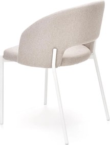 Tapicerowane krzesło do jadalni na białych nogach K486