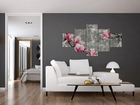 Obraz z kwiatami (125x70 cm)