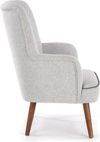 Fotel wypoczynkowy na drewnianych nogach Bishop