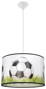 Sollux SL.1429 - Żyrandol dziecięcy na lince FOOTBALL 1xE27/15W/230V śr. 40 cm