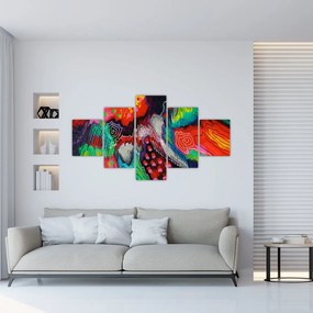 Abstrakcyjny obraz - kolory (125x70 cm)