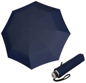 Knirps Chrome Matt Manual Navy - elegancki składany parasol