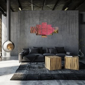 Obraz kwitnących drzew (125x70 cm)