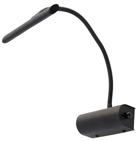 Designerska lampa ścienna czarna 18,5 cm w tym LED ze ściemniaczem - Tableau