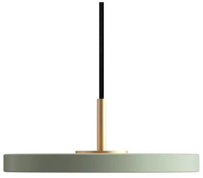 Jasnozielona lampa wisząca LED z metalowym kloszem ø 15 cm Asteria Micro – UMAGE