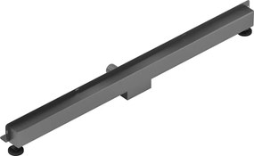 Mexen Flat Wall odpływ liniowy ścienny 2w1 120 cm, gun gray szczotkowany - 1E30120