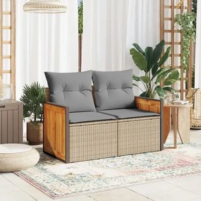 Sofa ogrodowa z szarymi poduszkami Lupuxi