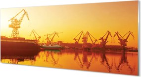 Panel nad Blat Kuchenny Wschód Słońca nad Gdańską Stocznią