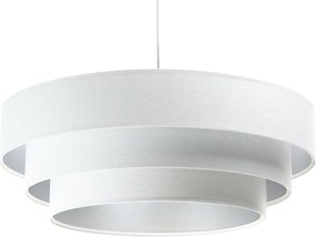 Lampa wisząca TRIO biała/srebrna