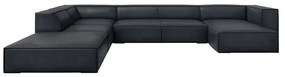 Ciemnoniebieski skórzany narożnik (lewostronny) Madame – Windsor &amp; Co Sofas