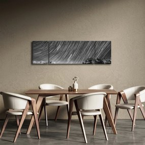 Czarno - biały obraz gwiaździstego nieba (170x50 cm)