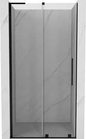 Mexen Velar L drzwi prysznicowe rozsuwane 120 cm, transparent, czarne - 871-120-003-01-70