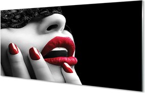 Panel nad Blat Kuchenny Czerwone Usta i Paznokcie