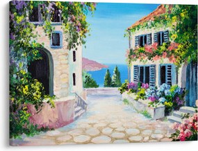 Obraz - Grecka aleja, obraz olejny (70x50 cm)
