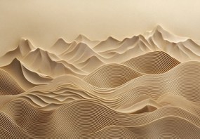 Fototapeta - Góry w falach (196x136 cm)