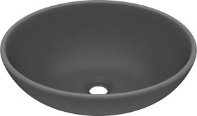 Ceramiczna umywalka nablatowa ciemnoszary mat D6-W29