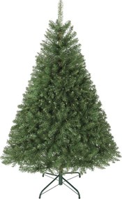 HOMCOM Sztuczna Choinka 150 cm ze składanymi gałęziami, metalowy stojak, wszechstronny, Zielony | Aosom PL