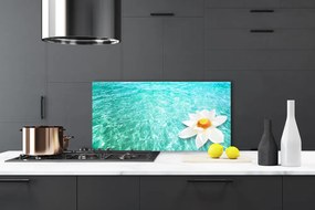 Panel Szklany Kwiat Lotosu na Wodzie